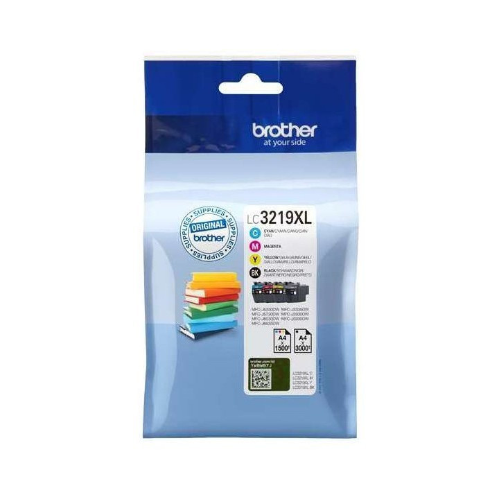 Pack 4 tinteiros originais Brother alta capacidade LC3219XLVALDR