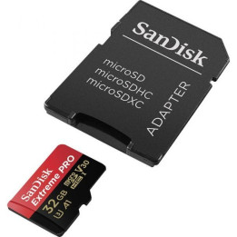 Sandisk Extreme Pro MicroSDHC 32GB + Adaptador Classe 10 