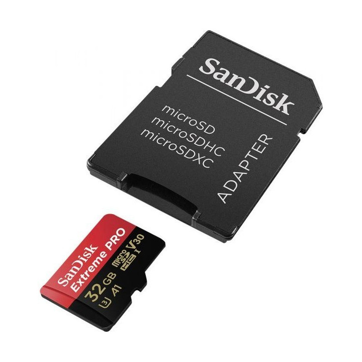 Sandisk Extreme Pro MicroSDHC 32GB + Adaptador Classe 10 