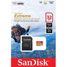 Cartão Memória SanDisk Extreme UHS-I V30 microSDHC 32GB