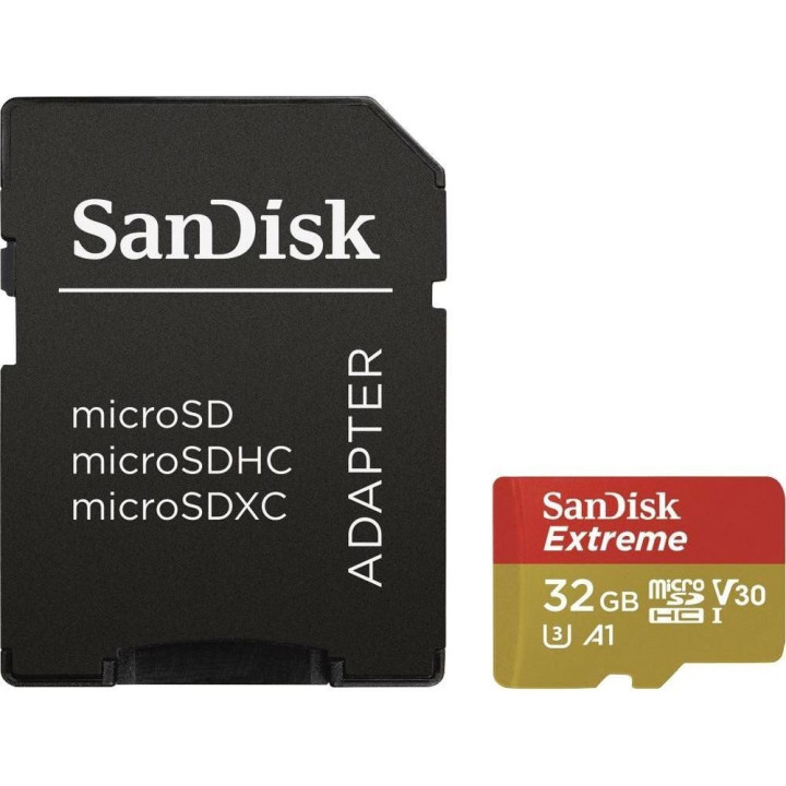 Cartão Memória SanDisk Extreme UHS-I V30 microSDHC 32GB