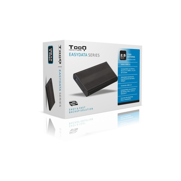 Tooq Caixa Externa HD 2.5" Preto USB 3.0
