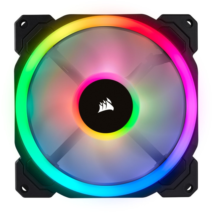 Corsair LL Series, LL140 RGB, 140mm Dual Light Loop RGB LED PWM Fan, Single Pack