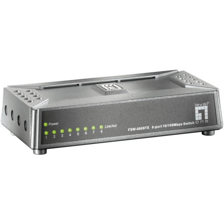 Level One Switch 8 Port 10/100Mbps Desktop 