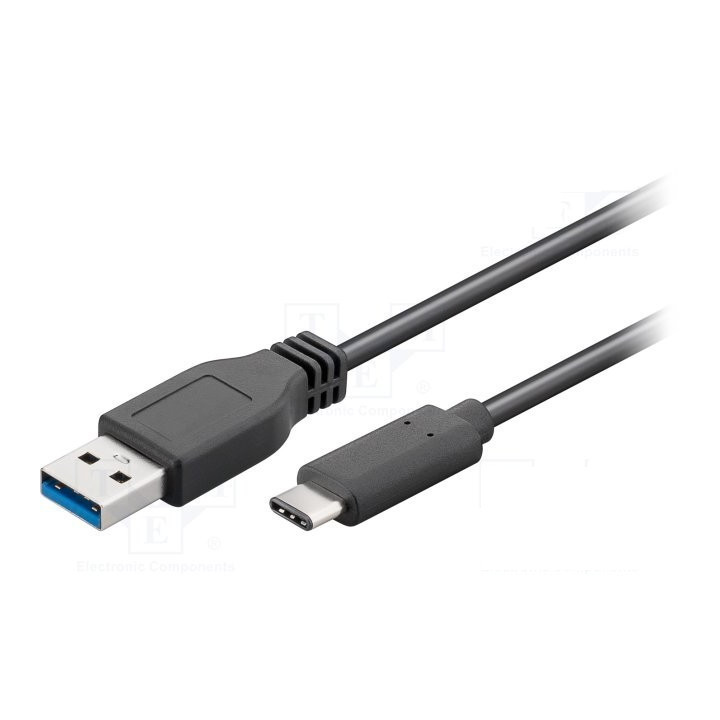 Goobay Cabo USB-A 3.0 Macho P/ USB-C Macho reversível, Preto, 2