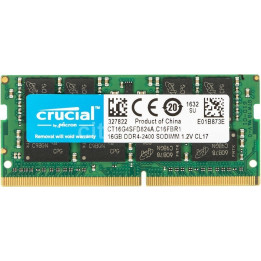 Memória Crucial SO-Dimm 16GB DDR4 2400Mhz PC4-19200 CL17