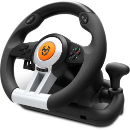 Krom K-Wheel Volante e conjunto de pedais para jogos de corridas