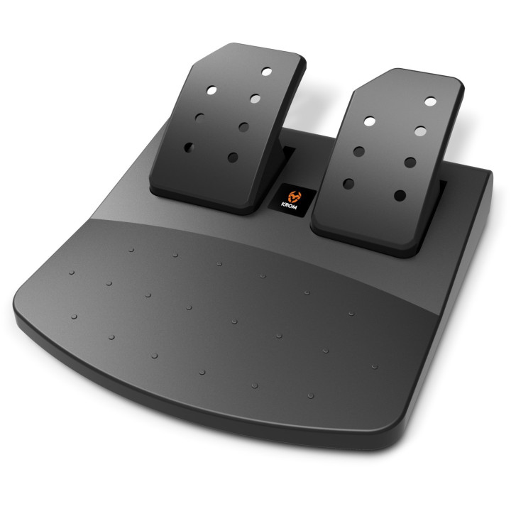 Krom K-Wheel Volante e conjunto de pedais para jogos de corridas