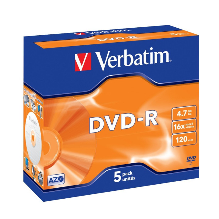 Verbatim DVD-R 4,7GB 5Uni16x 