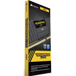 Corsair VENGEANCE® LPX 16GB (1 x 16GB) DDR4 DRAM 2400MHz C16 Memory Kit Black