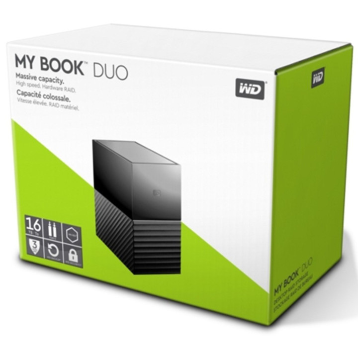 Western Digital My Book Duo 16TB USB 3.0 Raid Preto