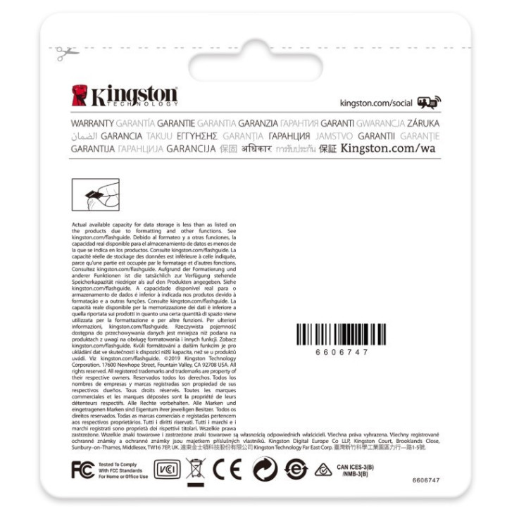 Cartão de memória Kingston Endurance MicroSD 64GB class10 UHS-I U1