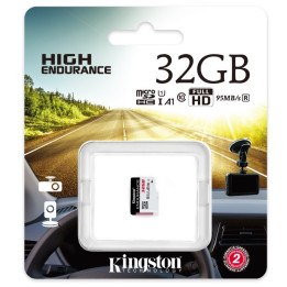 Cartão de memória Kingston Endurance MicroSD 32GB class10 UHS-I U1 SDHC/SDXC (95MB/s-30MB/s)