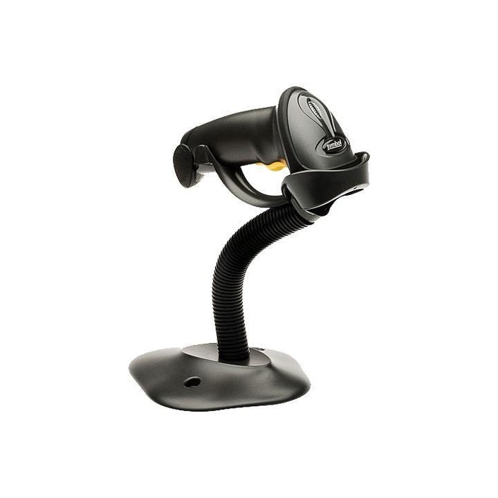 Scanner Laser ZEBRA Symbol LS2208, Ligação USB Negro c/Suporte