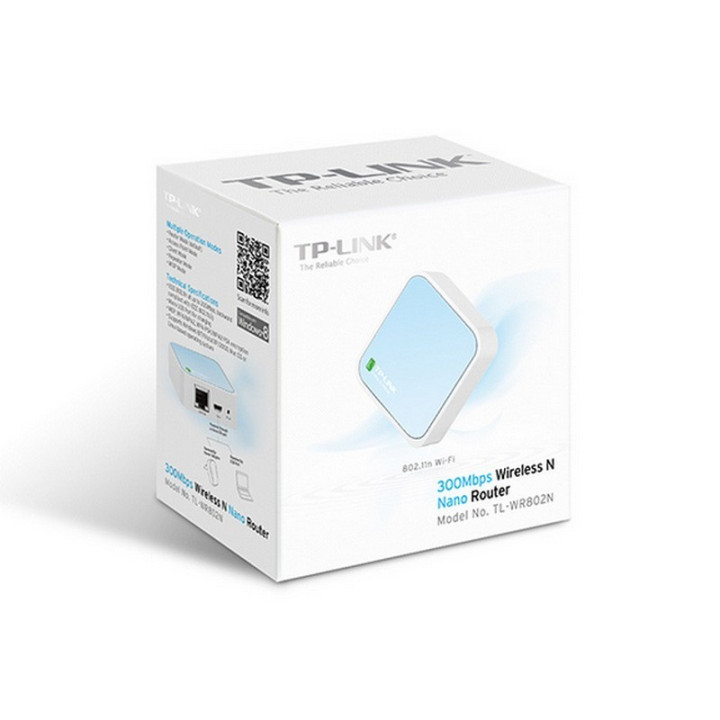 Router mini TP-Link Broadband, para modem ADSL/Cabo via RJ-45 com