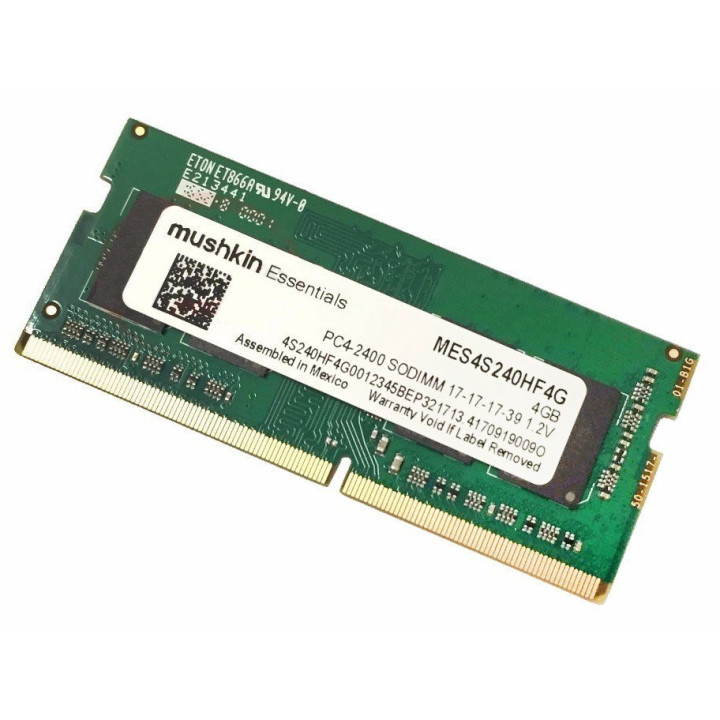 Mushkin Essentials SO-DIMM 4 GB DDR4 2400Mhz - MES4S240HF4G