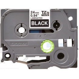 Brother Fita Laminada Branco / Preto 