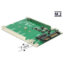 Delock 2.5? Converter SATA 22 pin p/ 1 x M.2 key B - 7 mm 