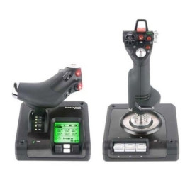 Logitech GX52 Profissional H.O.T.A.S. Part-Metal Throttle And Stick Simulation Controller