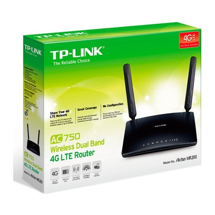 TP-LINK Router Wireless AC750 4G LTE Dual Band 10/100