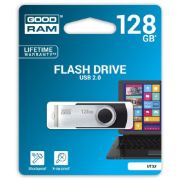 GOODRAM Pendrive 128GB USB2.0 UTS2 Preto 