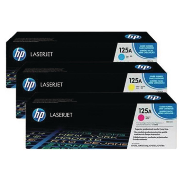 HP Pack de 3 Toners 125A Tri-Color (Amarelo / Magenta e CIano) 