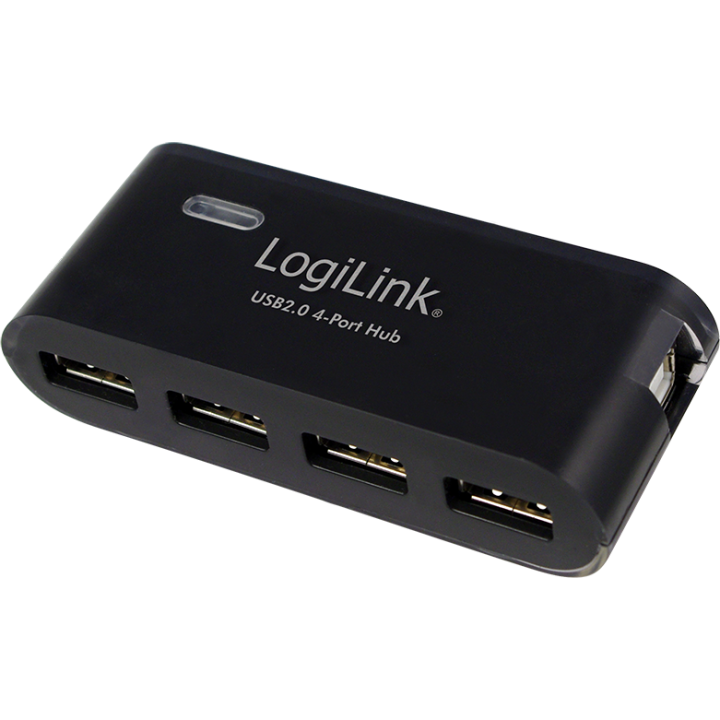 LogiLink® USB 2.0 Hub 4-Port com Fonte de Alimentação Preto