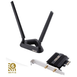 Placa de rede ASUS PCE-AX58BT - AX3000 Dual Band PCI-E WiFi 6 (802.11ax)