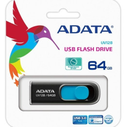 ADATA UV128 Pendrive 64GB USB3.0 Preto / Azul 