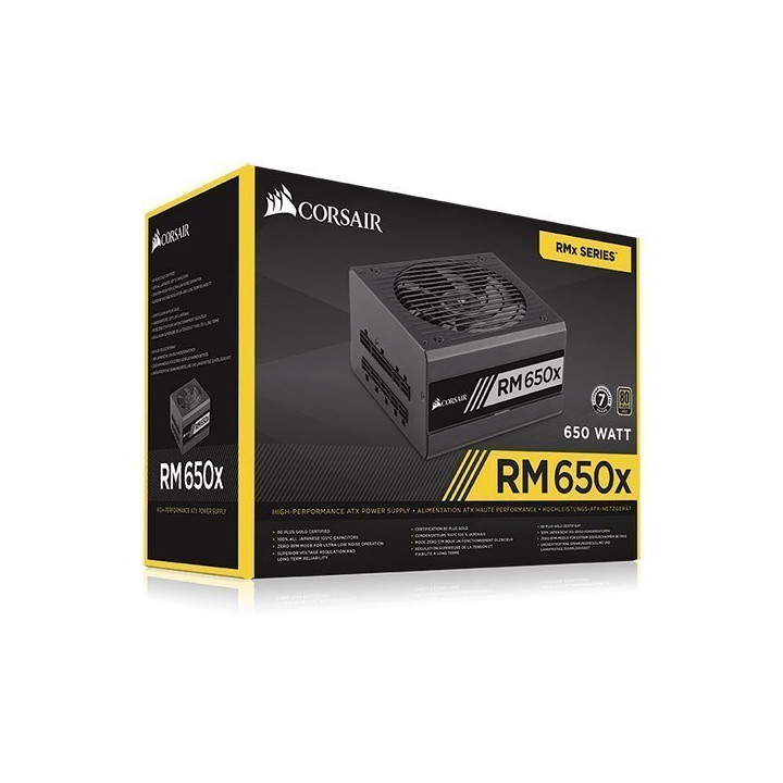 Corsair Fonte de alimentação Modular RMx Series™ RM650x 650W 80+ Gold