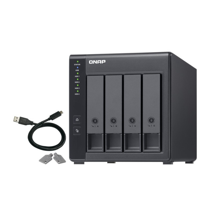 QNAP TR-004 Caixa para Discos Rígidos 2.5/3.5" Compartimento HDD/SSD