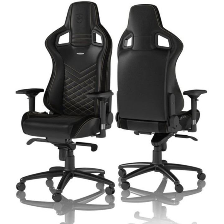 Cadeira Gaming Noblechairs EPIC PU Leather Preto / Dourado