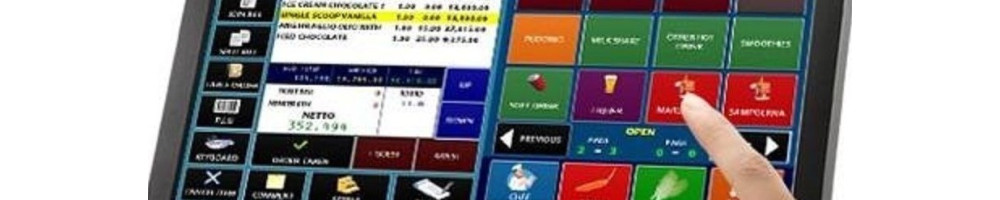 Monitores touch para pontos de venda (POS)